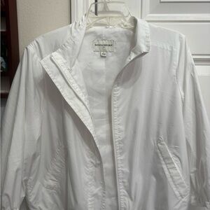 Banana Republic Classic White Bomber Jacket size Large